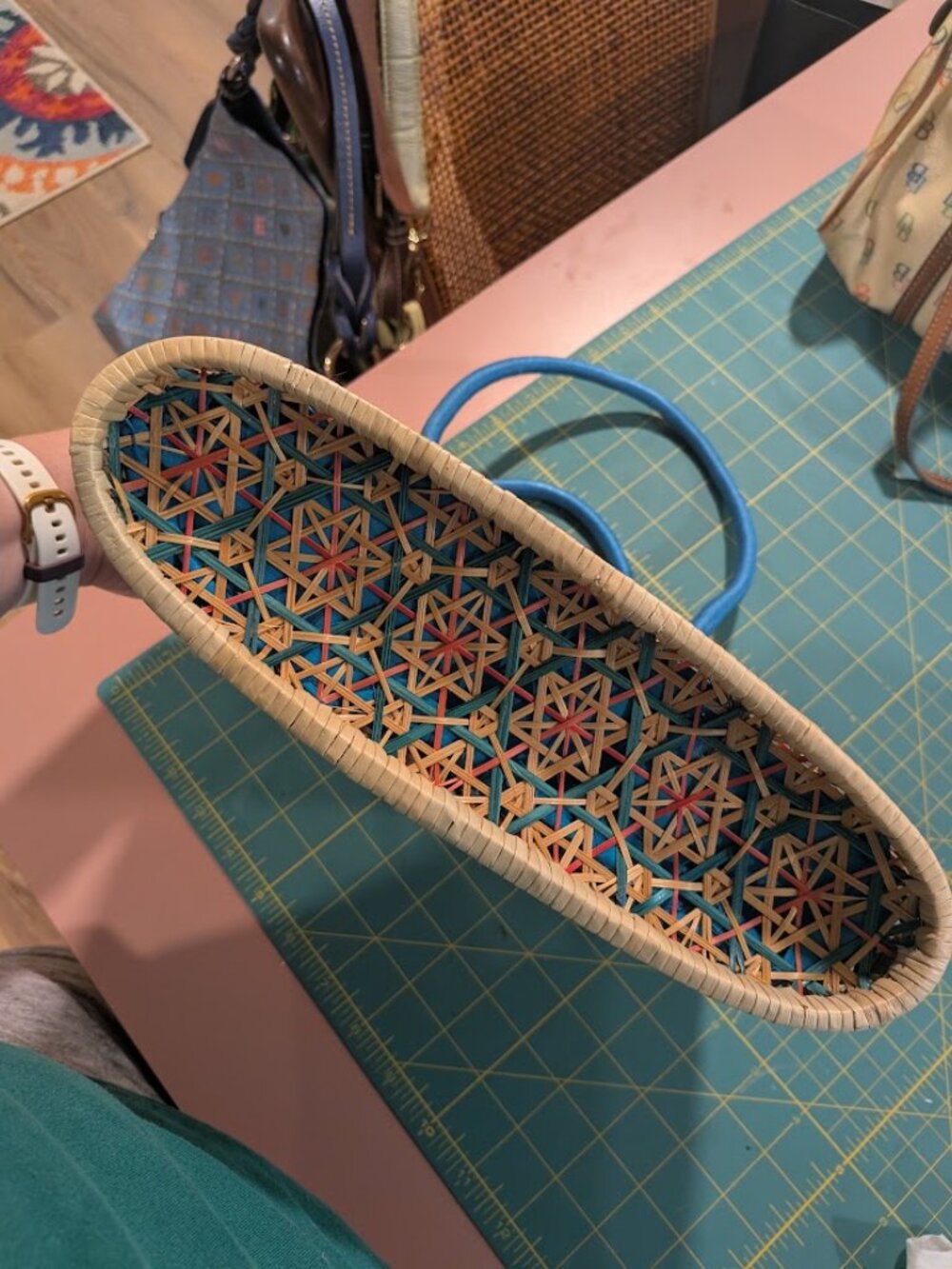 The Sak Handwoven Straw Basket Tote - Picture 4 of 5